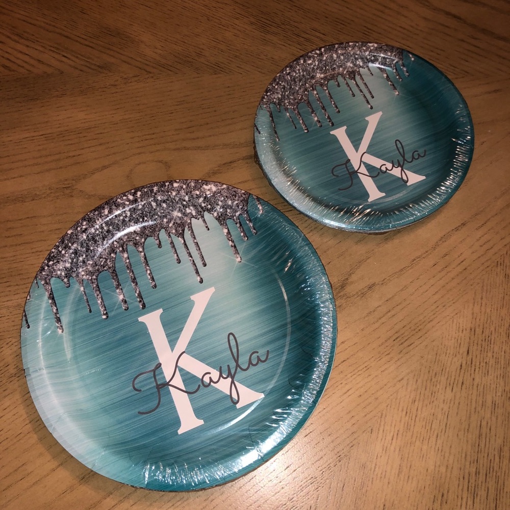 “Kayla” Personalized Paper Plates